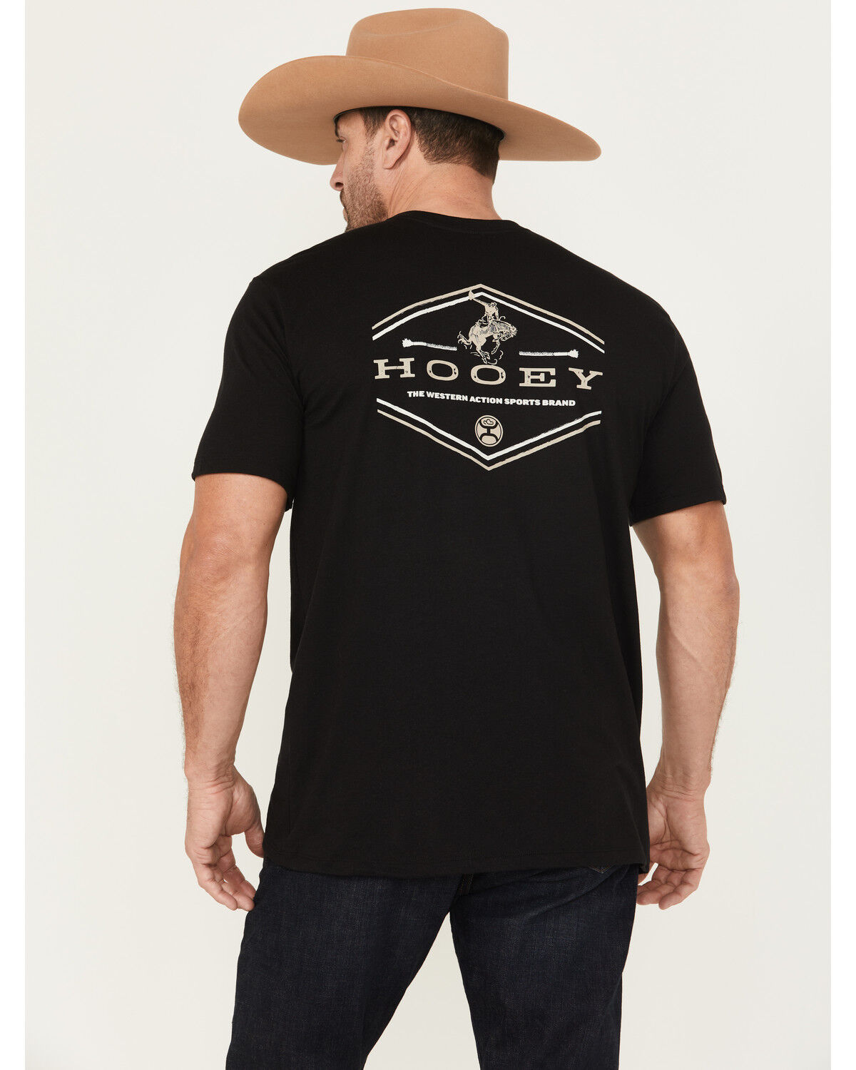 Image #4 - Hooey Men's Mountains Short Sleeve Graphic T-Shirt, Black, hi-res