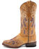 Image #3 - Ferrini Women's Dreamer Western Boots - Square Toe, Tan, hi-res