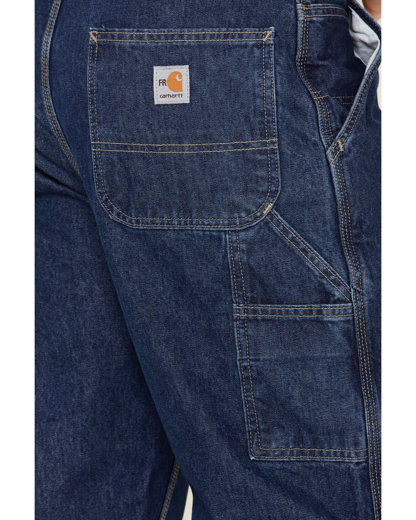 Product Name: Carhartt Men's FR Signature Denim Dungaree Work Jeans
