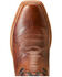 Image #4 - Ariat Men's Futurity Time Copper Crunch Western Boots - Square Toe, Brown, hi-res