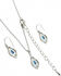 Montana Silversmiths Women's Royal Cluster Drop Jewelry Set, Silver, hi-res