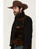 Image #2 - Pendleton Men's Ridgeline Printed Berber Fleece Vest, Black, hi-res