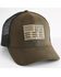 Image #1 - Howitzer Men's Patriot Bullet Flag Trucker Hat, Olive, hi-res