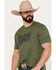 Image #2 - Cody James Men's Crackle Short Sleeve Graphic T-Shirt, Green, hi-res