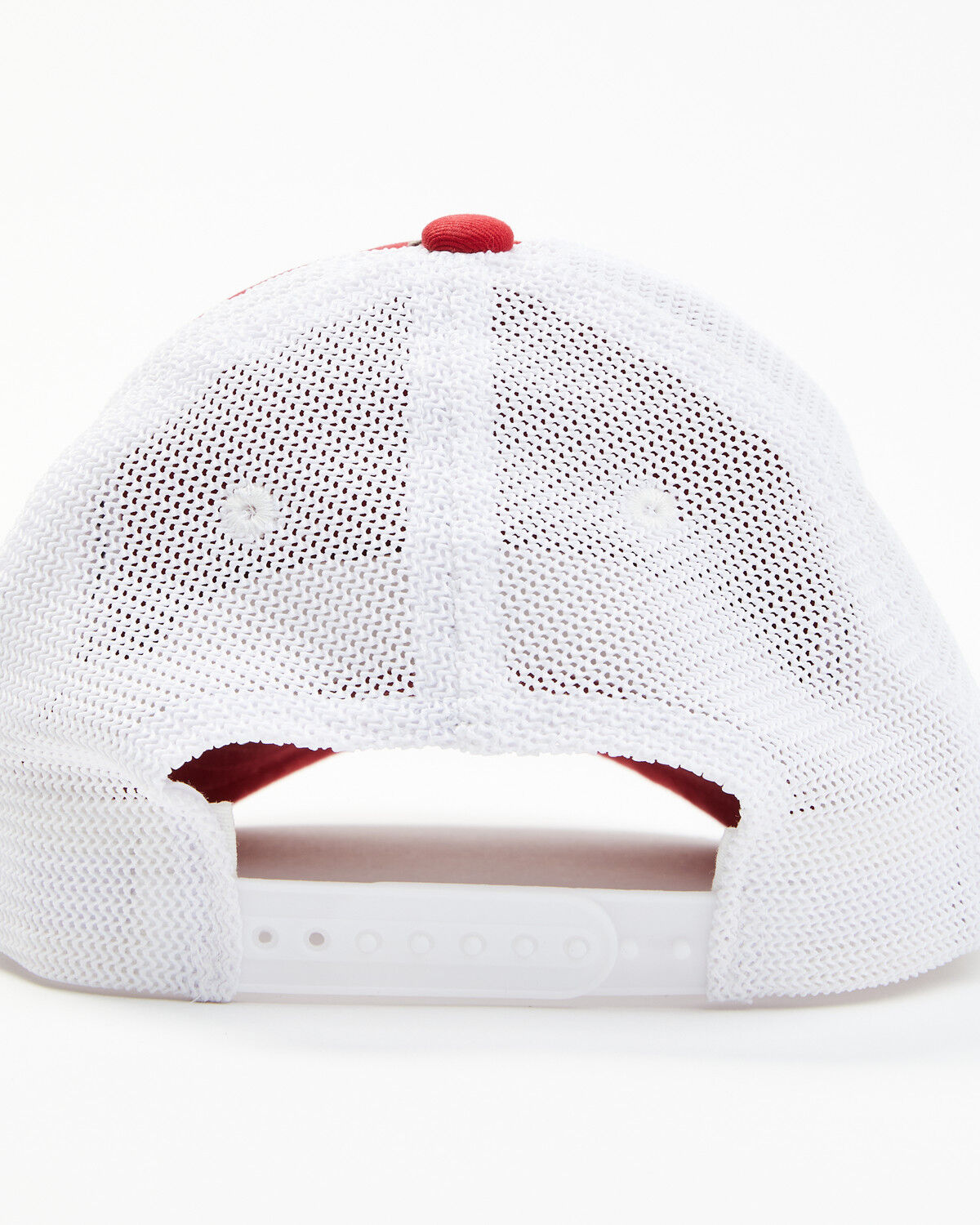 Image #3 - RANK 45® Women's Watch & Learn Patch Mesh-Back Ball Cap, Red, hi-res