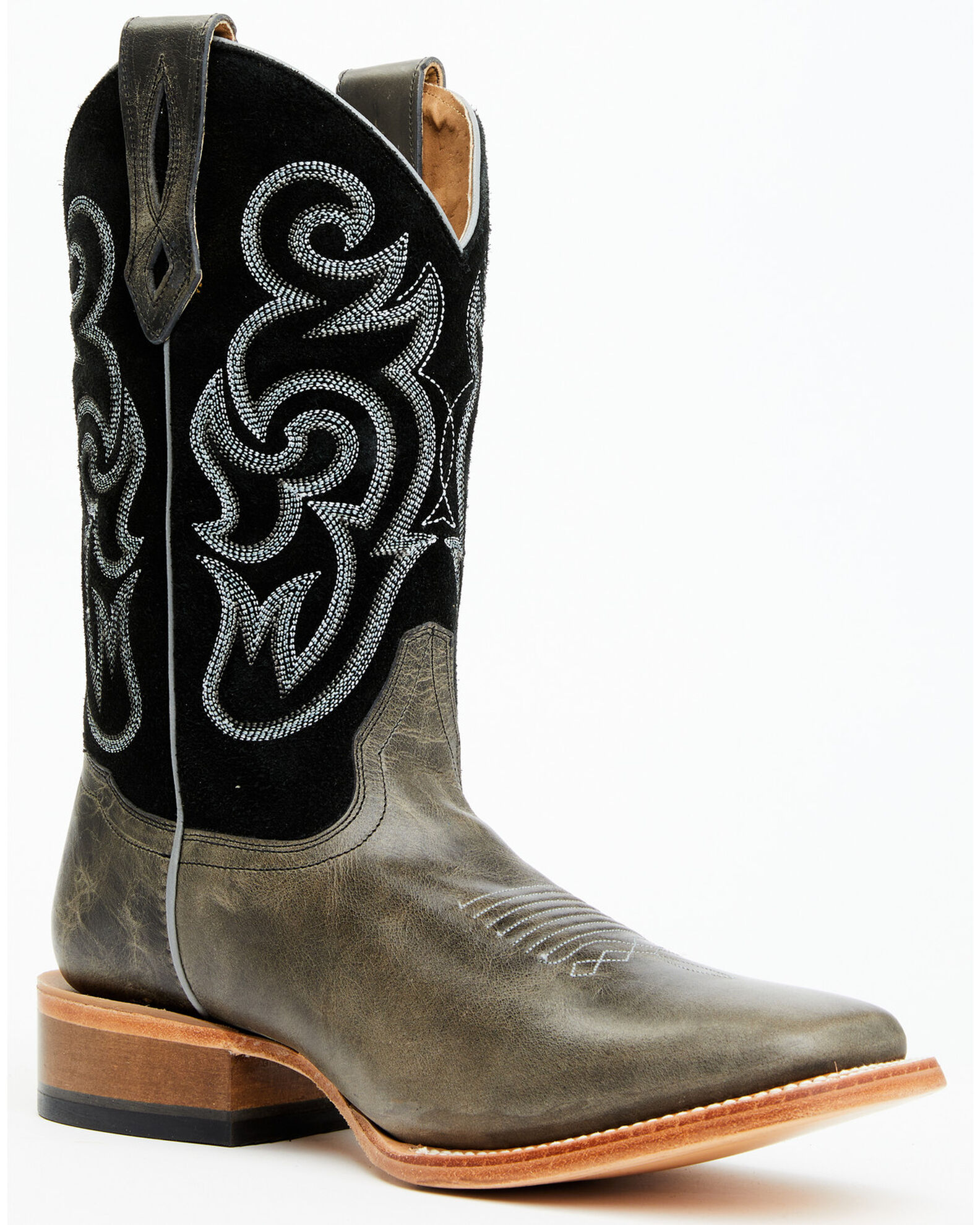 Image #1 - Cody James Men's Lynx Western Boots - Broad Square Toe, Grey, hi-res