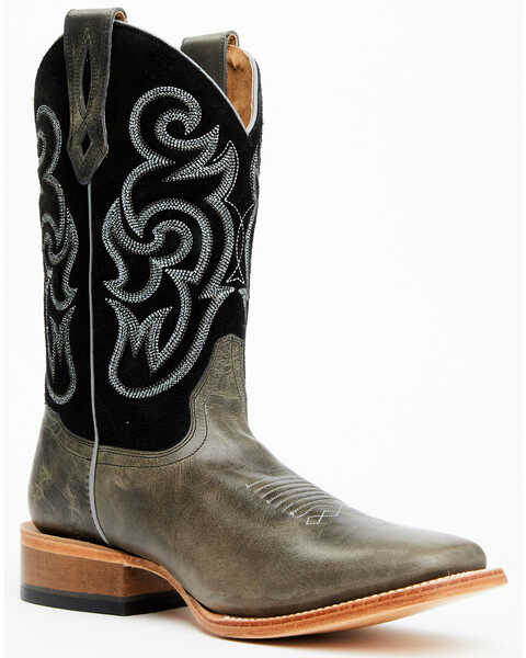 Cody James Men's Lynx Western Boots - Broad Square Toe , Grey, hi-res