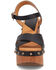 Image #4 - Dingo Women's Lotus Wooden Sandals, Black, hi-res
