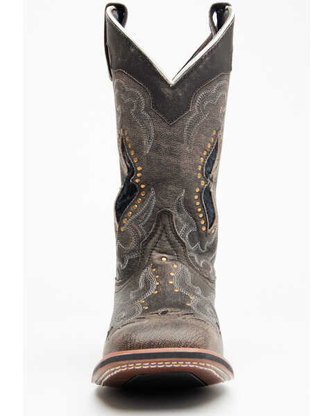 Image #4 - Laredo Women's Spellbound Western Performance Boots - Broad Square Toe, Brown, hi-res