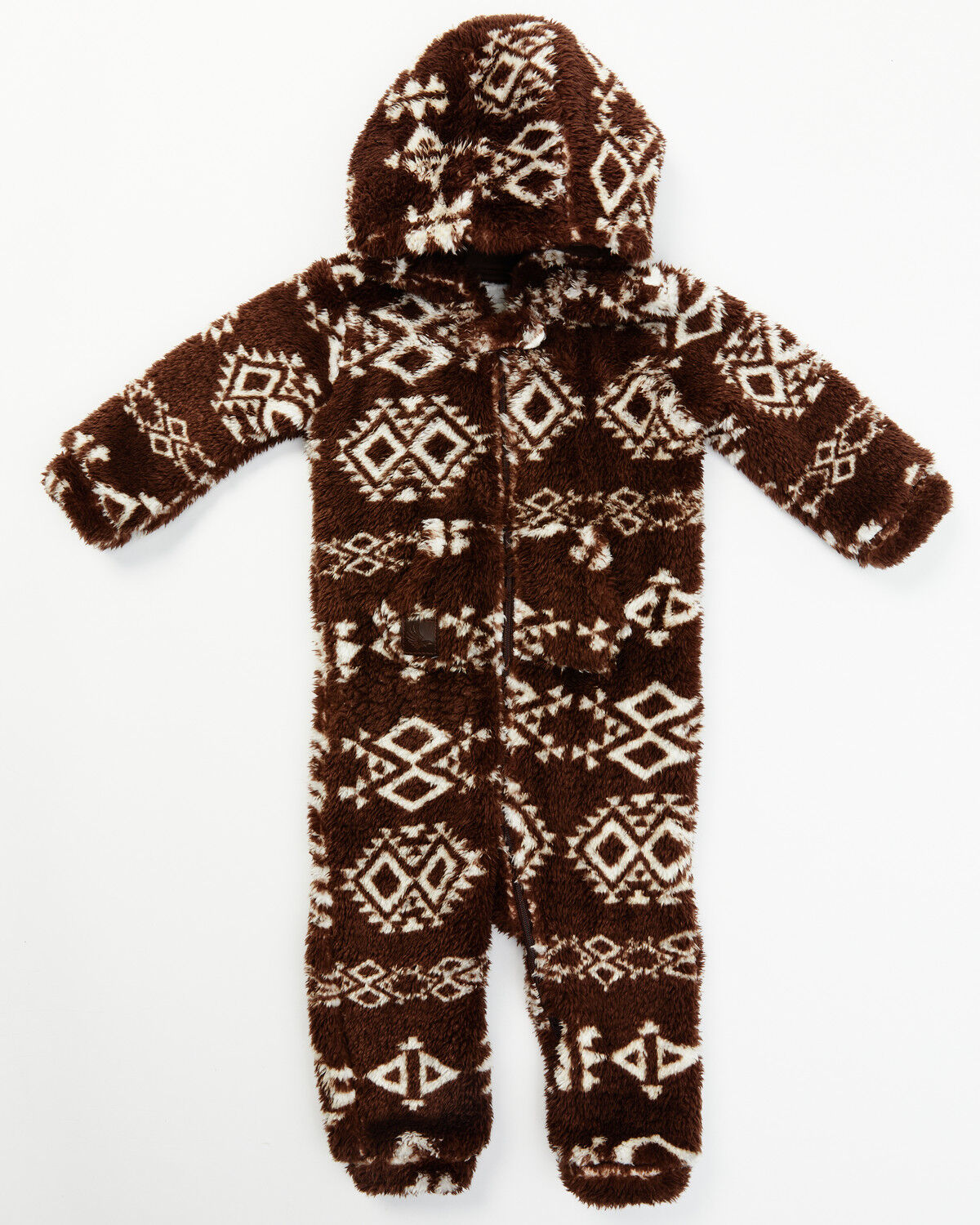 Image #1 - Roper Infant Boys' Southwestern Print Hooded Coveralls, , hi-res