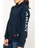 Image #4 - Ariat Women's FR Primo Fleece Logo Hooded Sweatshirt, Navy, hi-res