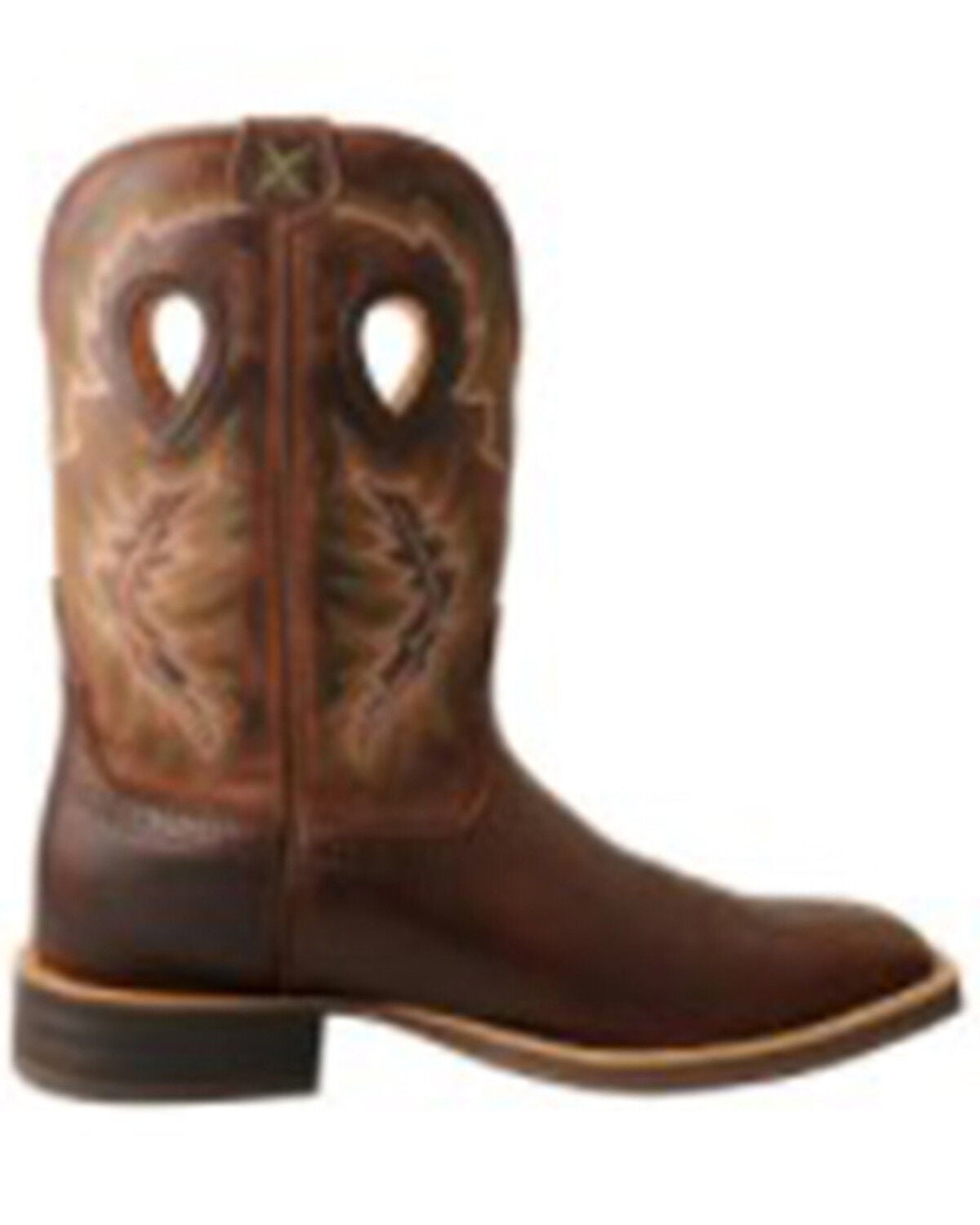Image #2 - Twisted X Men's Ruff Stock Performance Western Boots - Square Toe, Dark Brown, hi-res
