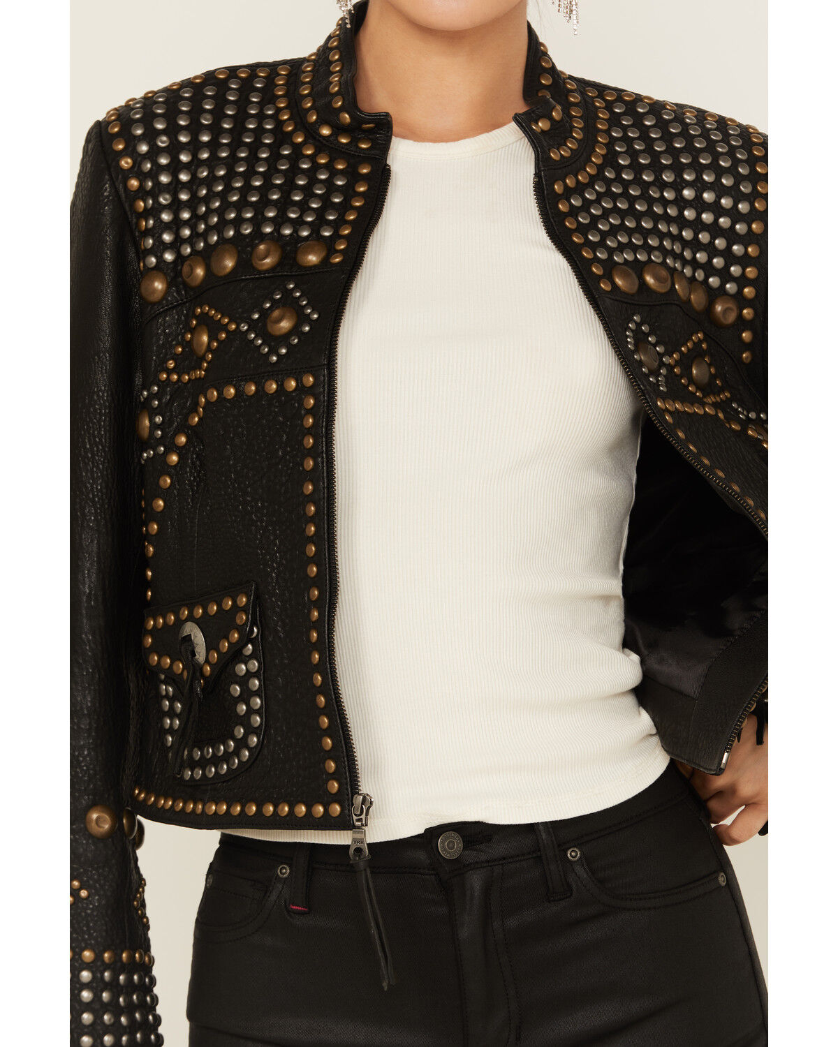 Image #3 - Double D Ranch Women's Chinga Chinga Jacket, Black, hi-res