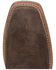 Image #6 - Justin Men's Fergus Roughout Western Boots - Square Toe , Chocolate, hi-res