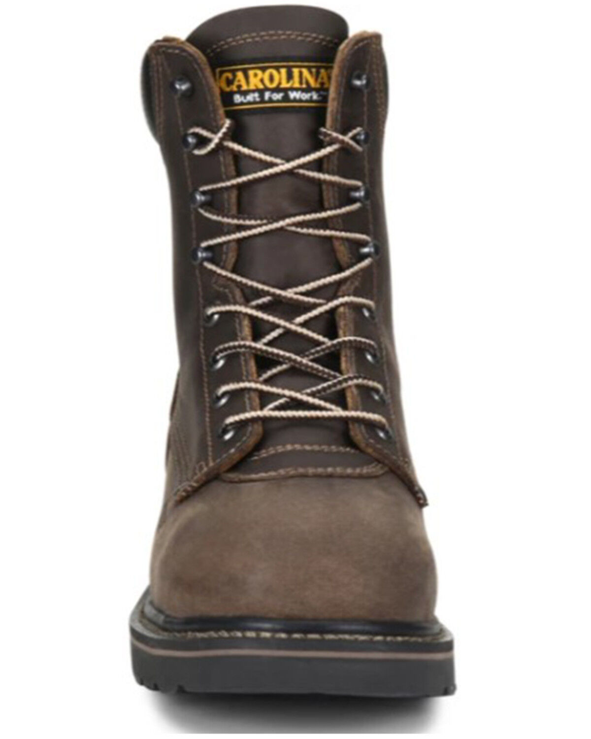 Image #3 - Carolina Men's 8" Shotcrete Lace-Up Work Boot - Soft Toe, Brown, hi-res