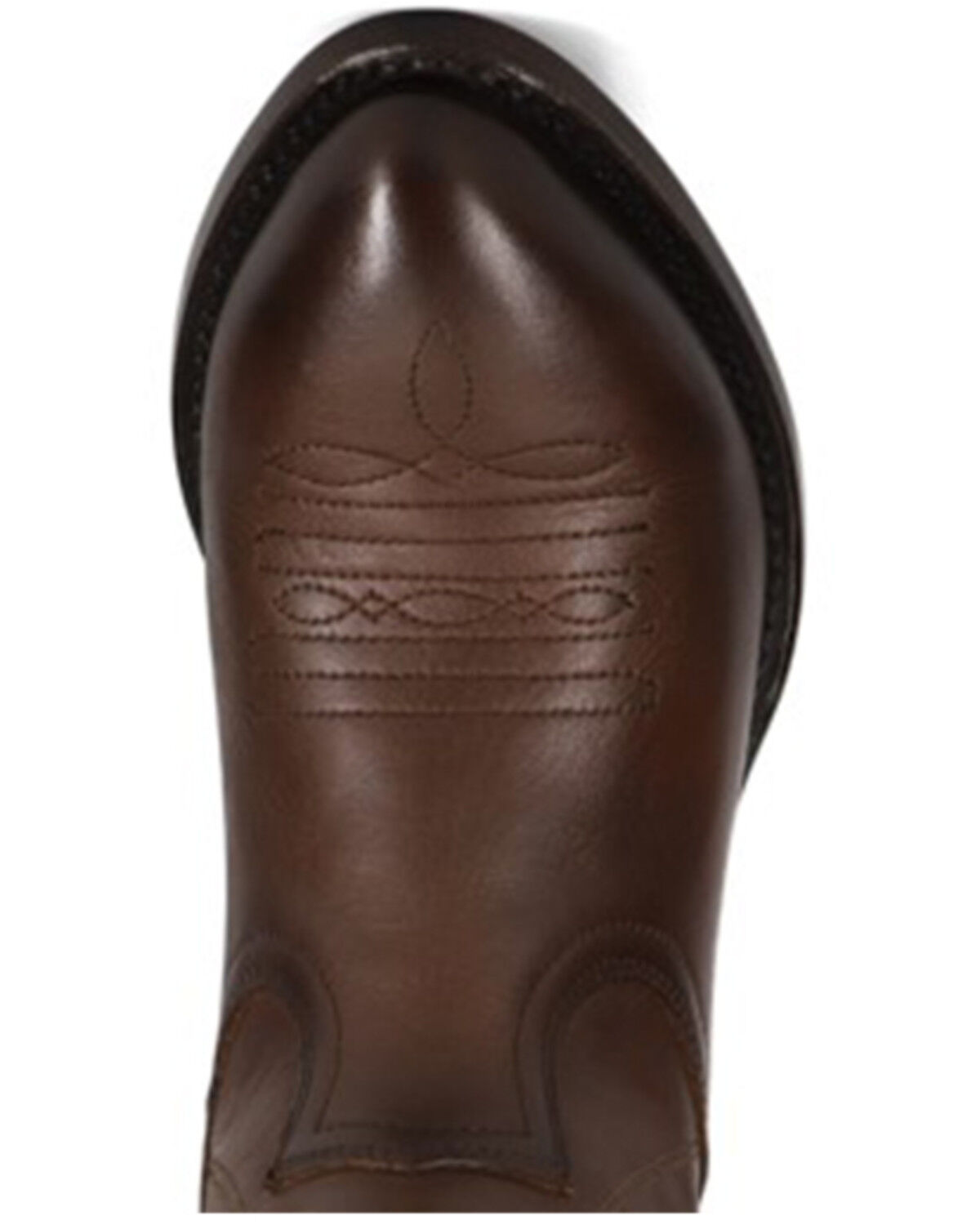 Image #6 - Frye Women's Billy Pull-On Deco Stitch Western Boots - Round Toe, Brown, hi-res