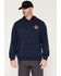 Image #2 - Thorogood Men's Freedom Eagle Graphic Hooded Sweatshirt, Navy, hi-res