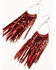 Image #2 - Idyllwind Women's Havana Antique Fringe Earrings , Red, hi-res