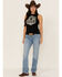 Image #2 - RANK 45® Women's American Rodeo Steer Head Graphic Tank Top, , hi-res