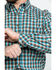 Tuf Cooper Men's Competition Brown Check Plaid Long Sleeve Western Shirt , Brown, hi-res