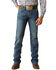 Image #2 - Ariat Men's M7 Ezra Medium Wash Slim Straight Denim Jeans, Medium Wash, hi-res