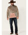Image #2 - Hooey Men's Stripe Pocket 1/4 Zip Fleece Pullover , Brown, hi-res