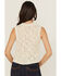 Image #4 - Shyanne Women's Tie-Front Crochet Sweater Vest, Ivory, hi-res