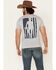 Cody James Men's Grey Stand Tall Flag Graphic T-Shirt , Grey, hi-res