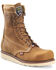 Image #1 - Carolina Men's 8" AMP USA Lace-Up Work Boots - Steel Toe , Brown, hi-res