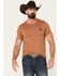 Image #1 - RANK 45® Men's Sliced Athletic Short Sleeve Graphic T-Shirt , Cream, hi-res