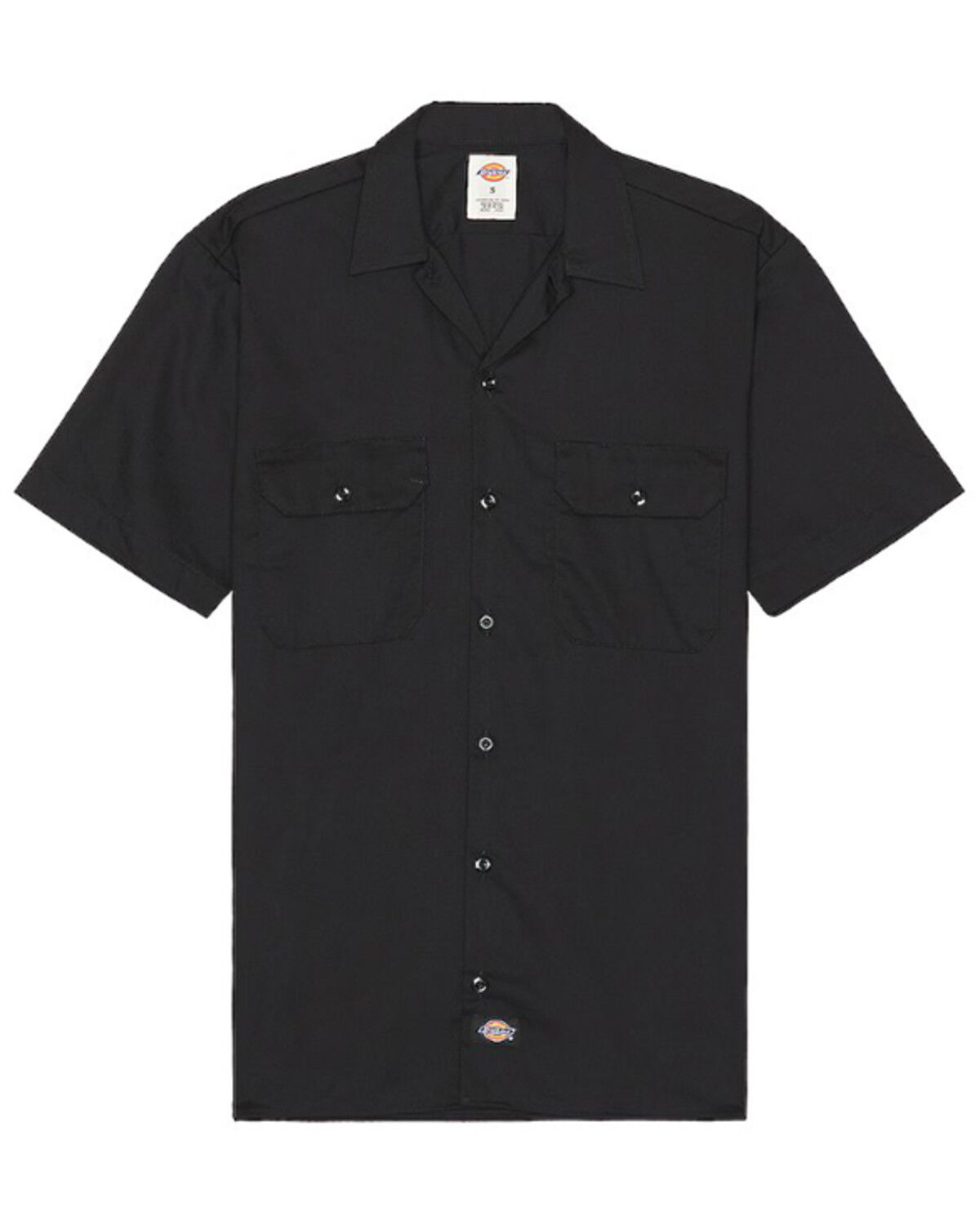 Image #2 - Dickies Men's Solid Twill Short Sleeve Button-Down Work Shirt - Big, No Color, hi-res