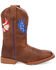 Image #2 - Dan Post Boys' Freedom Light Western Boots - Broad Square Toe, Tan, hi-res