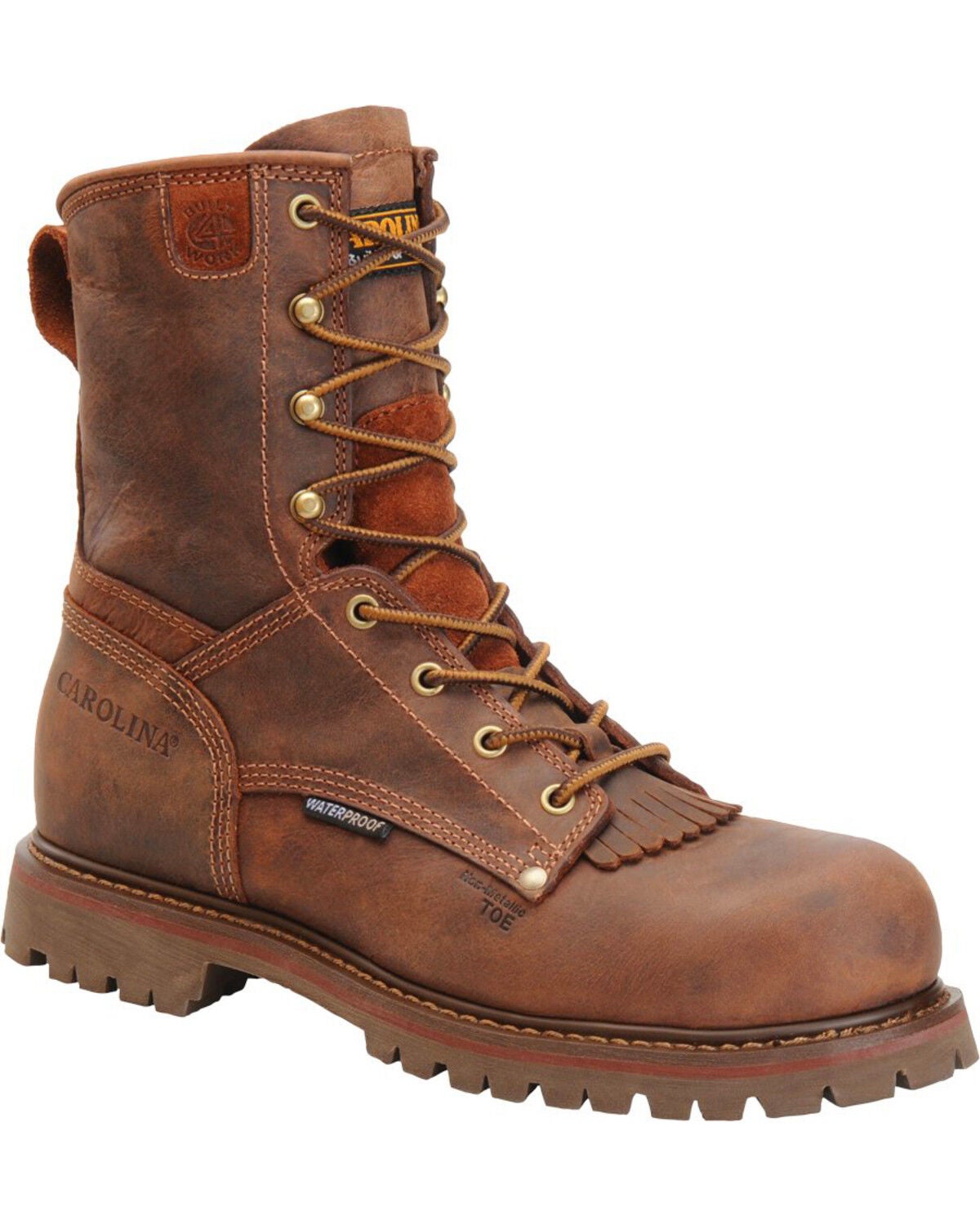 Carolina Men's Waterproof Work Boots - Composite Toe, Brown, hi-res