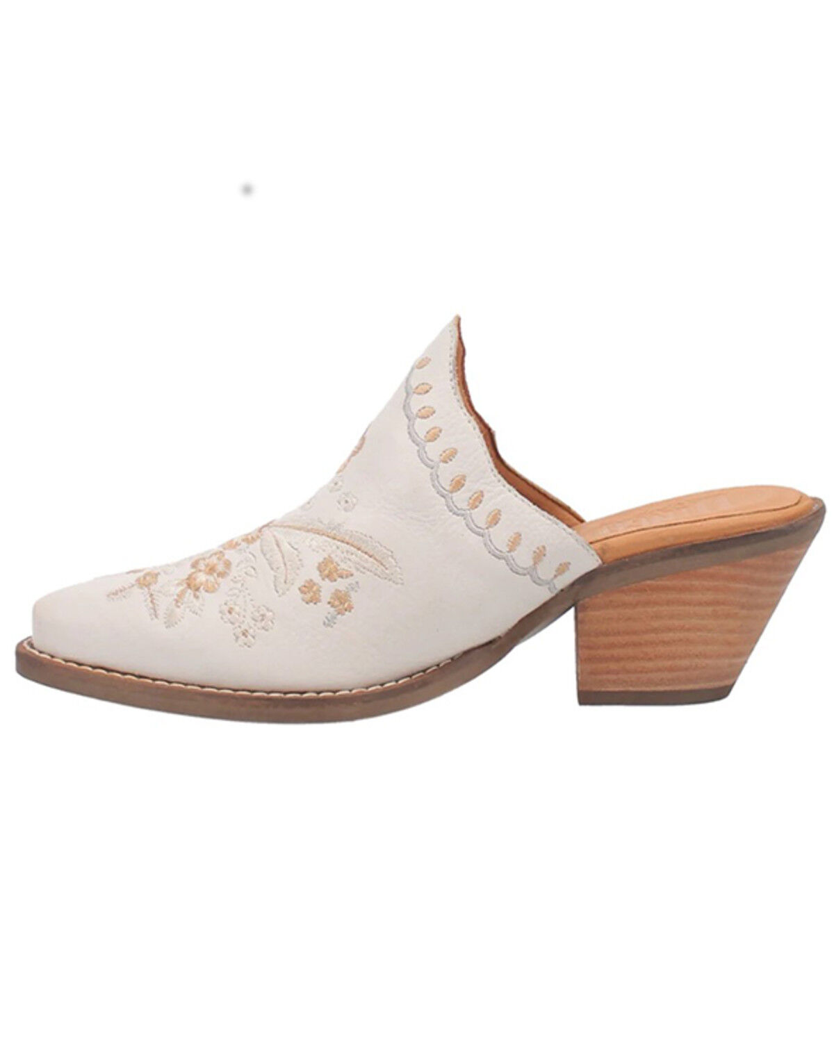 Image #3 - Laredo Women's Wildflower Mules - Snip Toe, White, hi-res