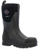 Image #1 - Muck Boots Women's Chore Classic Mid Waterproof Rubber Boots - Steel Toe, Black, hi-res
