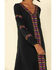 Wrangler Retro Women's Black Embroidered Long Sleeve Dress , Black, hi-res