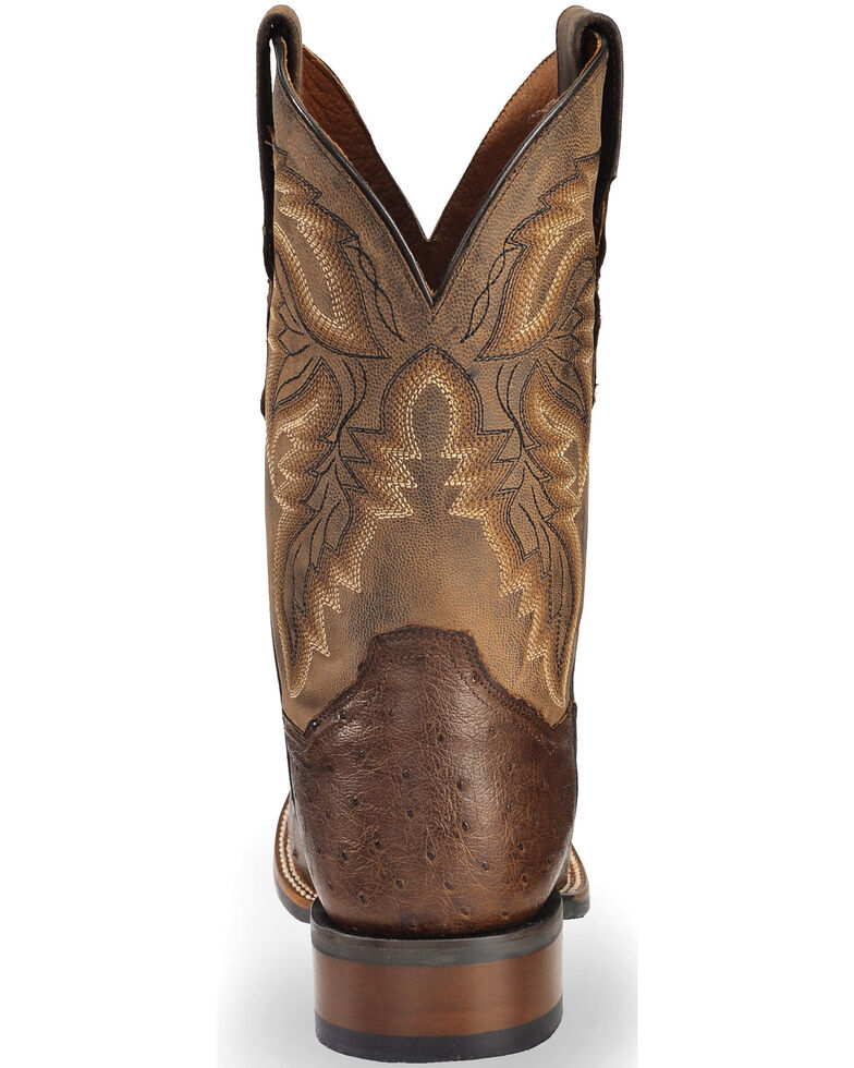 Dan Post Men's Alamosa Full Quill Ostrich Western Boots - Square Toe