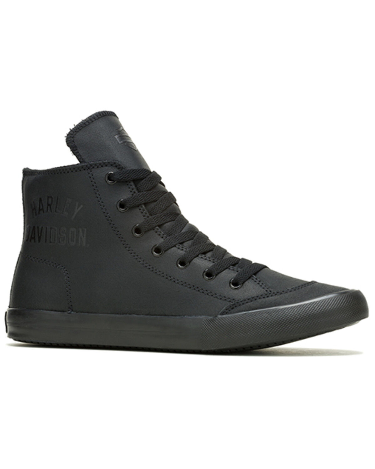 Image #1 - Harley Davidson Men's Nathan Motorcycle Sneakers, Black, hi-res