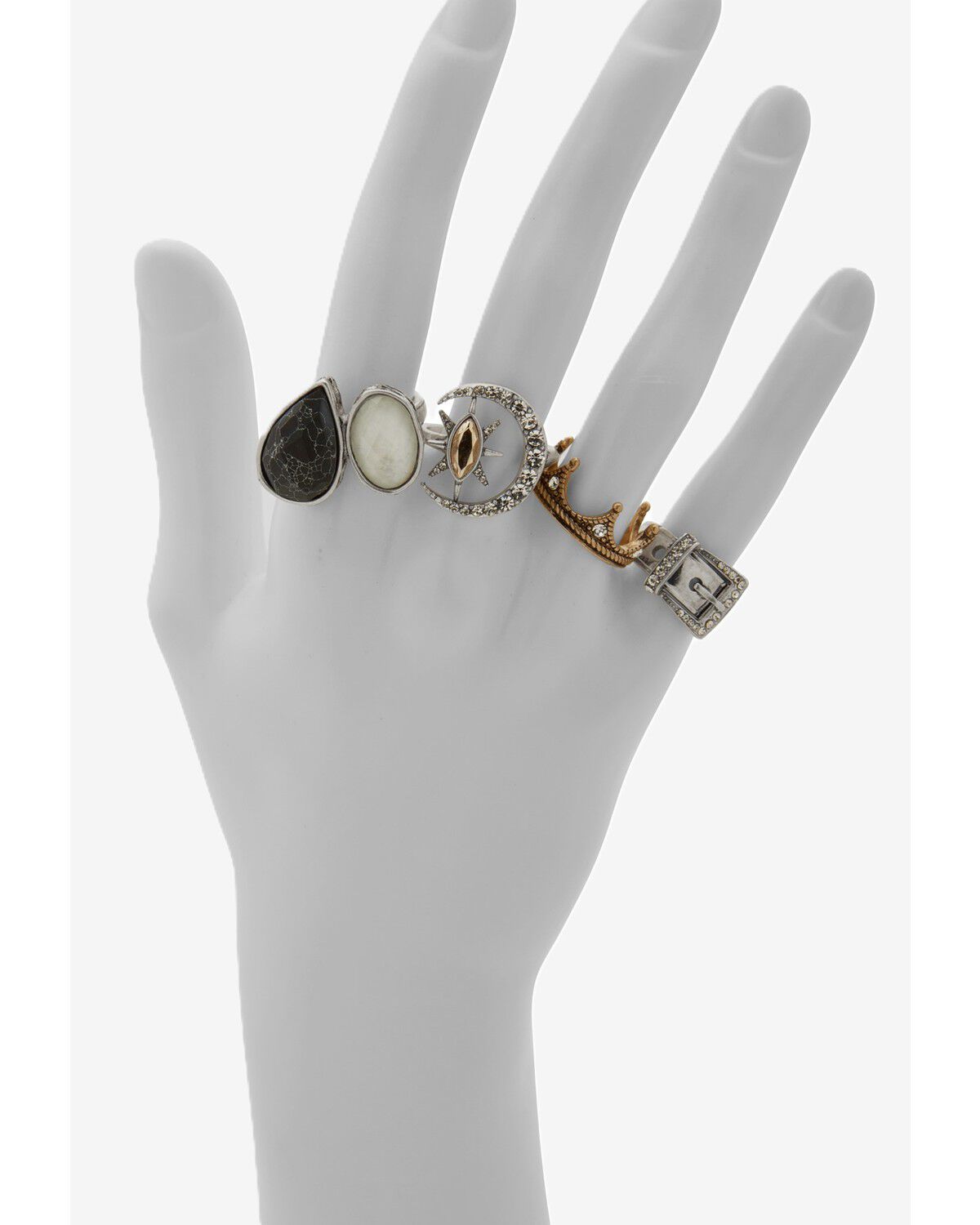 Image #2 - Lainey Wilson Women's Ring Set - 4 Piece, Multi, hi-res