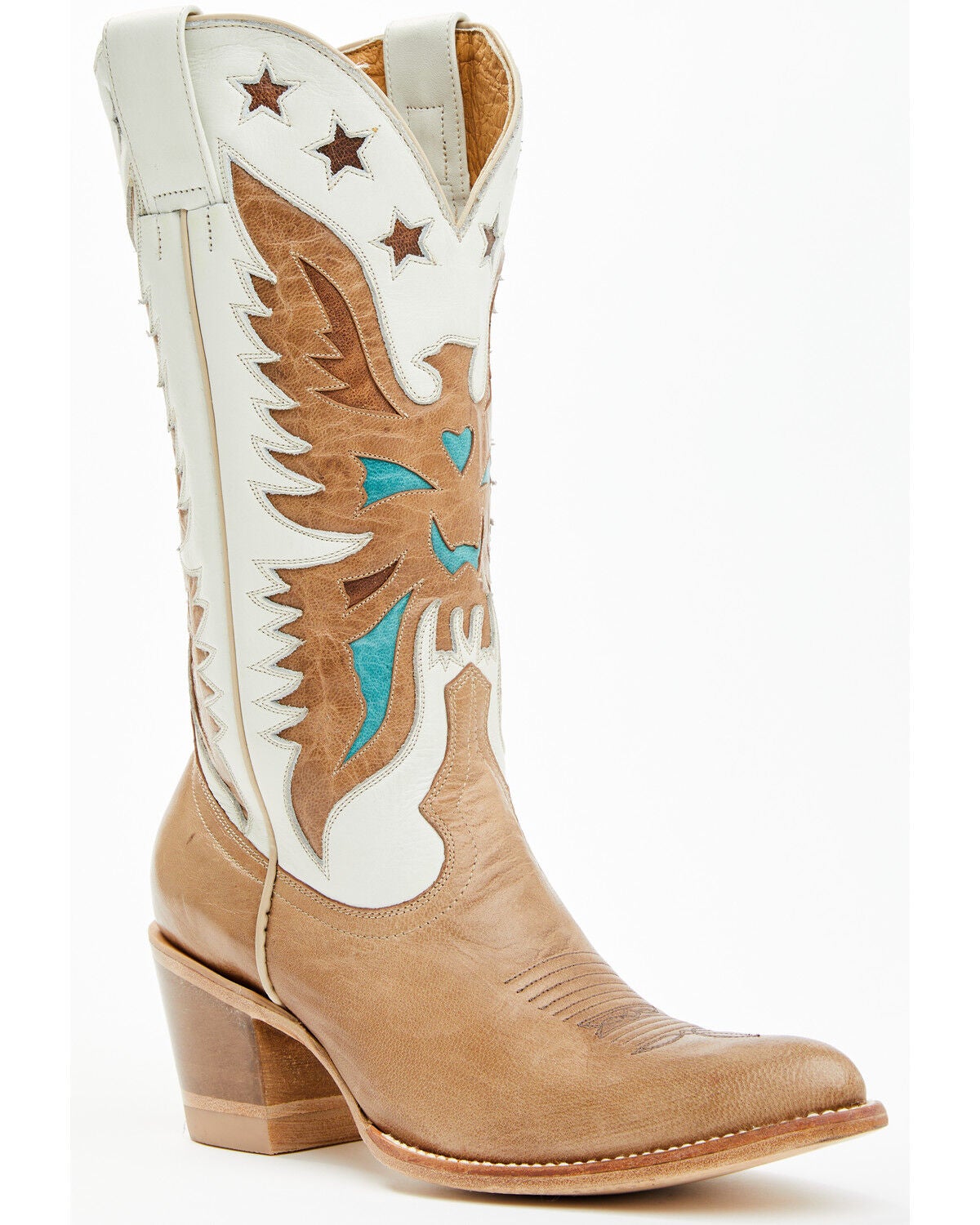 Idyllwind Women's Viceroy Pebble Western Boots - Round Toe, Tan, hi-res