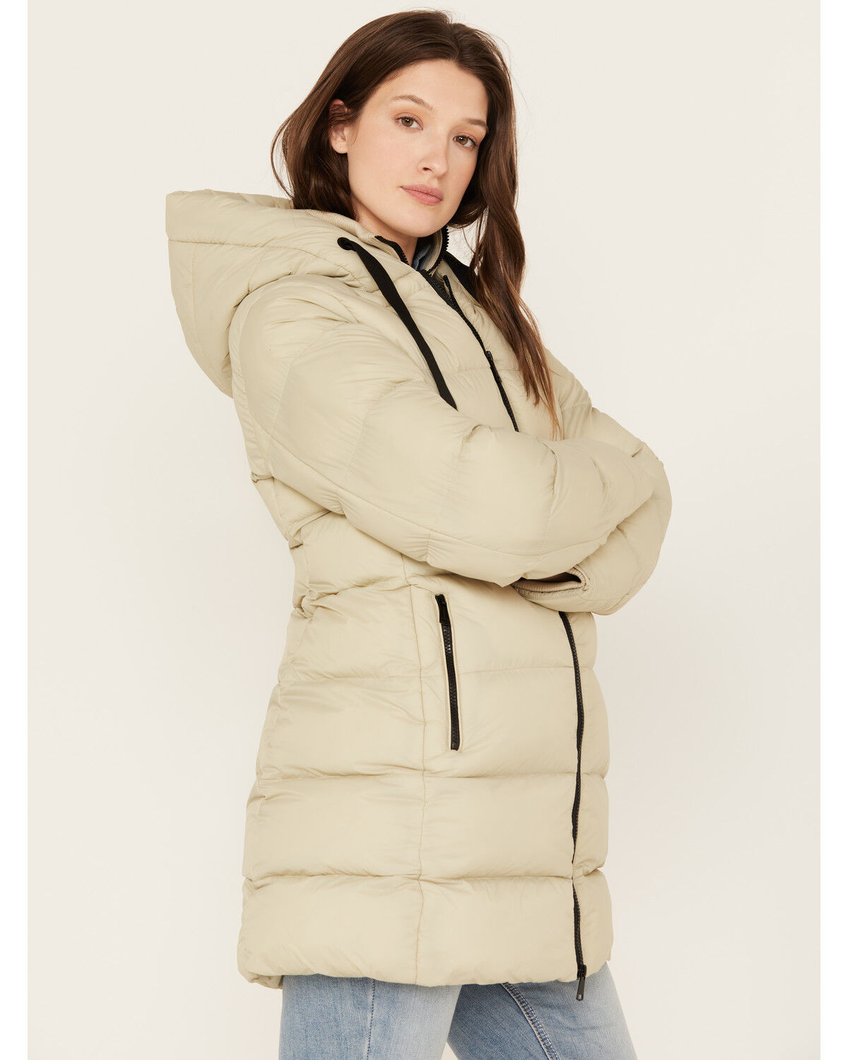 Image #2 - Rino & Pelle Women's Nadira Puff Jacket, Sage, hi-res