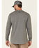 Image #4 - Hawx Men's Charcoal Original Logo Crew Long Sleeve Work T-Shirt - Tall , Charcoal, hi-res
