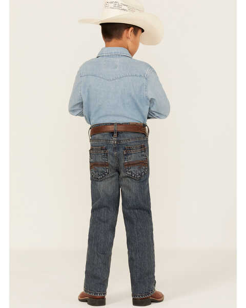 Image #1 - Cody James Boys' Steel Dust Medium Wash Mid Rise Stretch Slim Straight Jeans - Sizes 4-8, Blue, hi-res