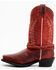 Image #3 - Laredo Women's Knot in Time Western Boots - Square Toe, Red, hi-res