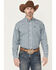 Image #1 - Cinch Men's Plaid Print Long Sleeve Button-Down Western Shirt, Cream, hi-res