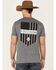 Image #4 - Howitzer Men's Heather Charcoal Freedom Union Graphic Short Sleeve T-Shirt, , hi-res