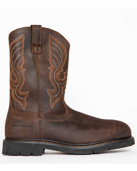 Image #2 - Cody James Men's Western Work Boots - Composite Toe, Brown, hi-res