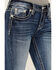Image #4 - Miss Me Women's Dark Wash Mid Rise Diamond Geo Pocket Stretch Bootcut Jeans, Dark Wash, hi-res