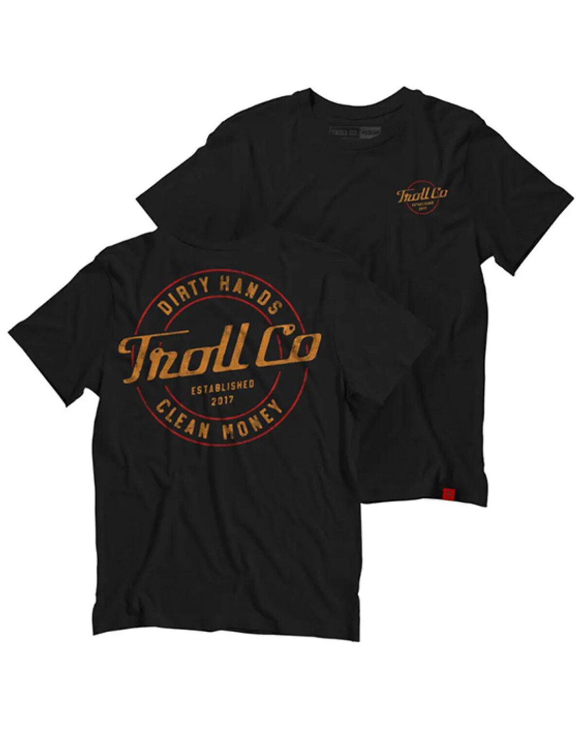 Image #1 - Troll Co Men's Fast Hands Short Sleeve Graphic T-Shirt, Black, hi-res