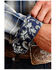 Image #3 - Stetson Men's Plaid Print Long Sleeve Button-Down Western Shirt, Dark Blue, hi-res